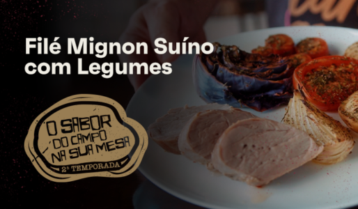 Receita de Filé Mignon Suíno com Legumes