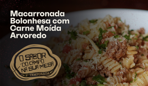 Receita de Macarronada Bolonhesa com Carne Moída Arvoredo