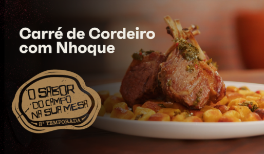 Receita de Carré de Cordeiro com Nhoque e Molho Chimichurri
