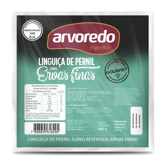 Ver também Linguiça de Pernil com Ervas Finas 480g