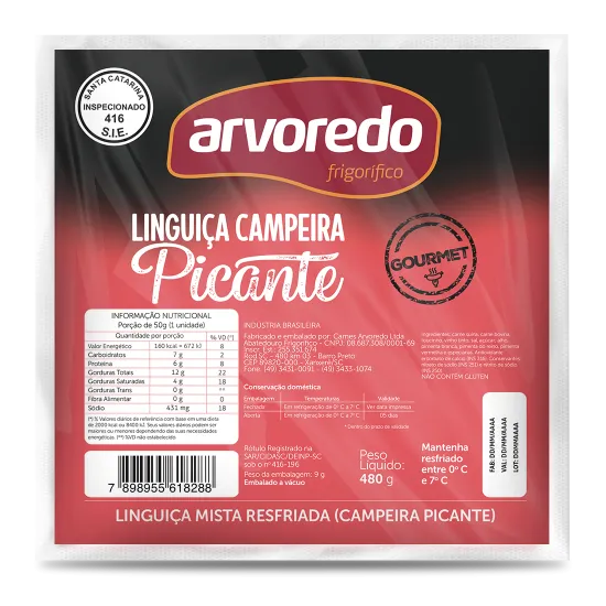 Ver também Linguiça Campeira 480g